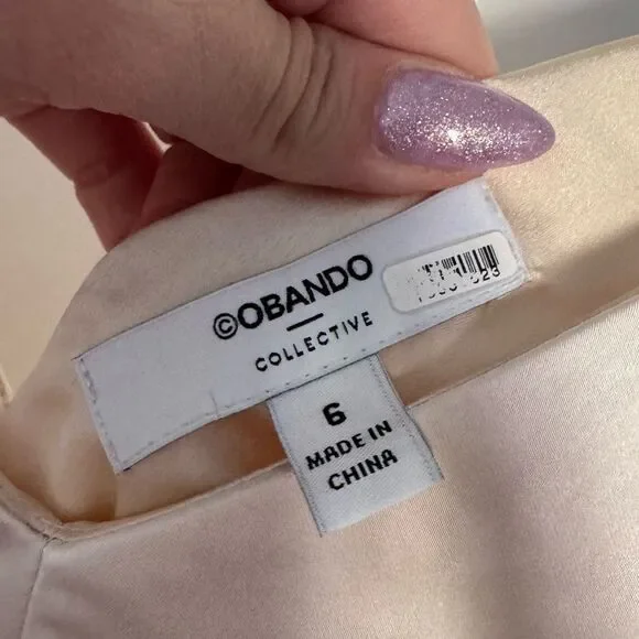 Obando High Low Satin Camisole Size 6 - Picture 9 of 9